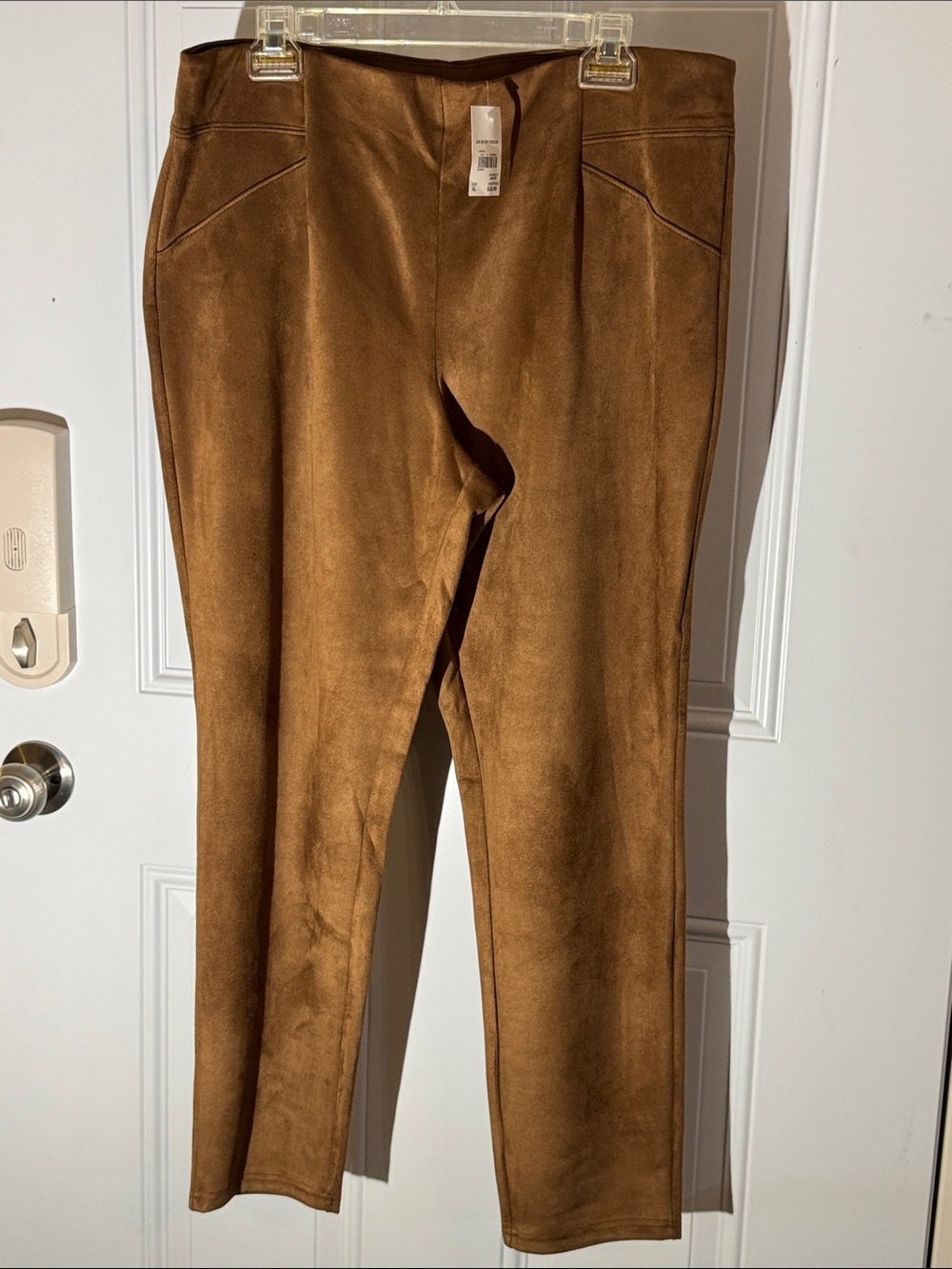 Cato Women’s Skinny Suede-Look pants - Brown